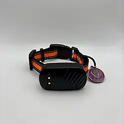 Coleira Rastreadora GPS para Cães e Gatos, À Prova D'água, Fita Reflexiva, Monitoramento em Tempo Real, Alarme Sonoro e Cerca Virtual (Cachorro)