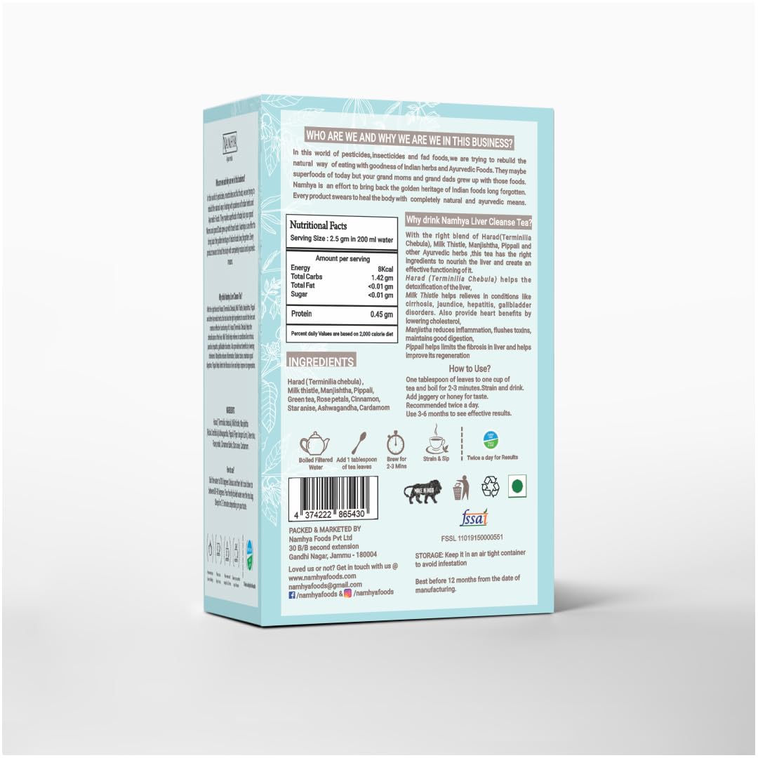 Buy Now Namhya Liver Cleanse Tea With Harad &Amp; Milk Thistle | 6 Buy Now Namhya Liver Cleanse Tea With Harad &Amp; Milk Thistle |
