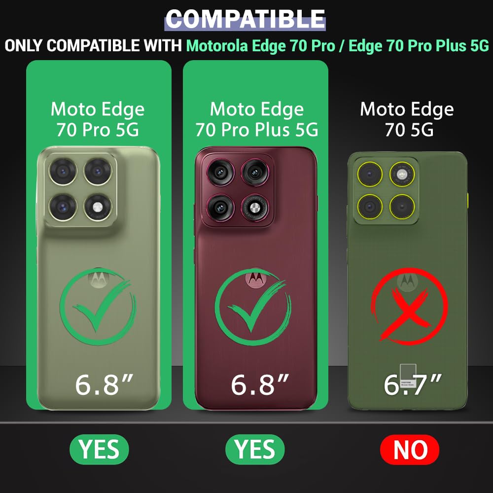 TheGiftKart Tough Armor Bumper Back Case Cover for Motorola Moto Edge 70 Pro/Edge 70 Pro Plus 5G | Ring Holder & Kickstand in-Built | 360 Degree Protection Back Case Cover (PC & TPU, Black) — Amazon image 2