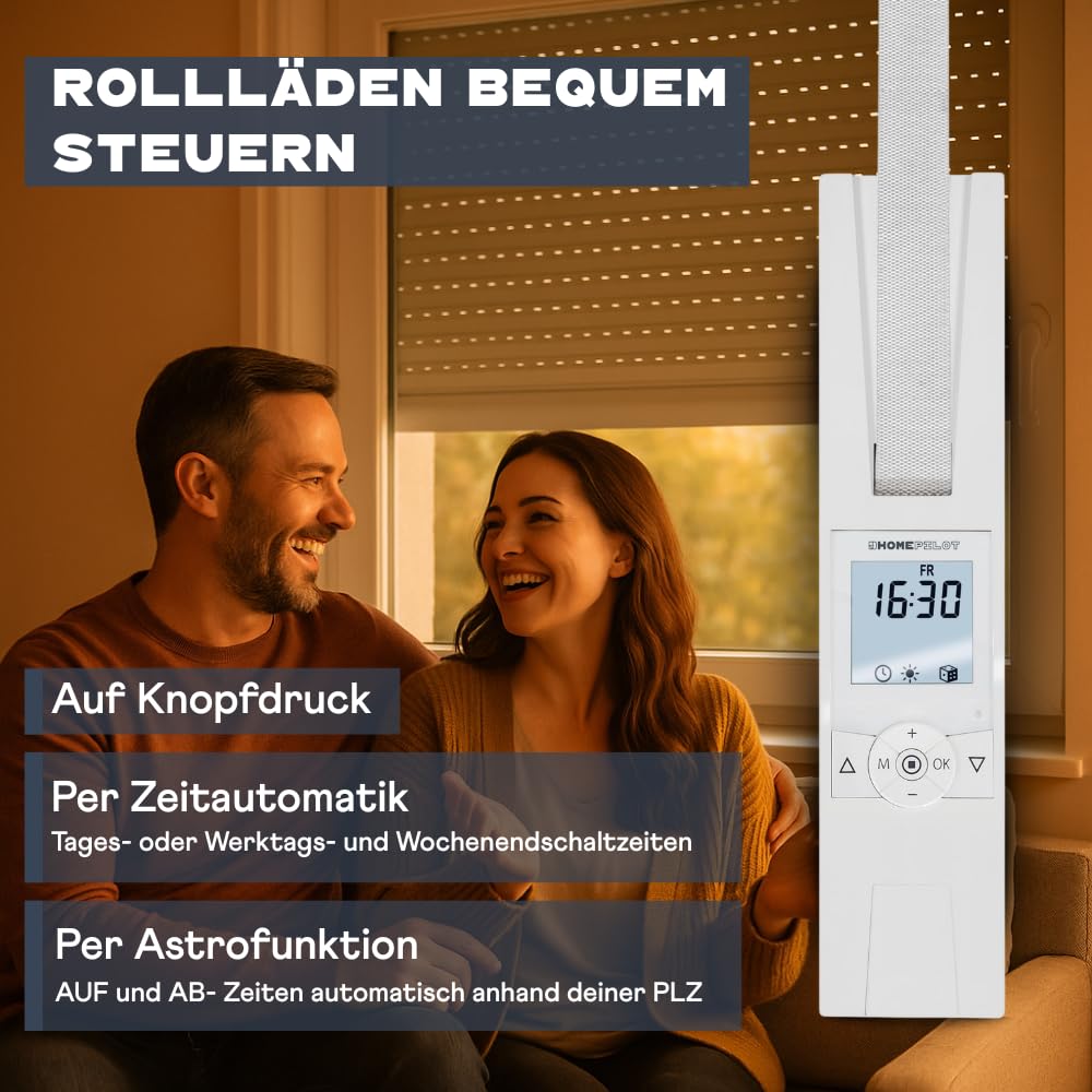 Home Pilot - Power Version | Gurtwickler Premium für schwere Rollläden (bis 60 kg) und großem Gurtkasten - 10172360