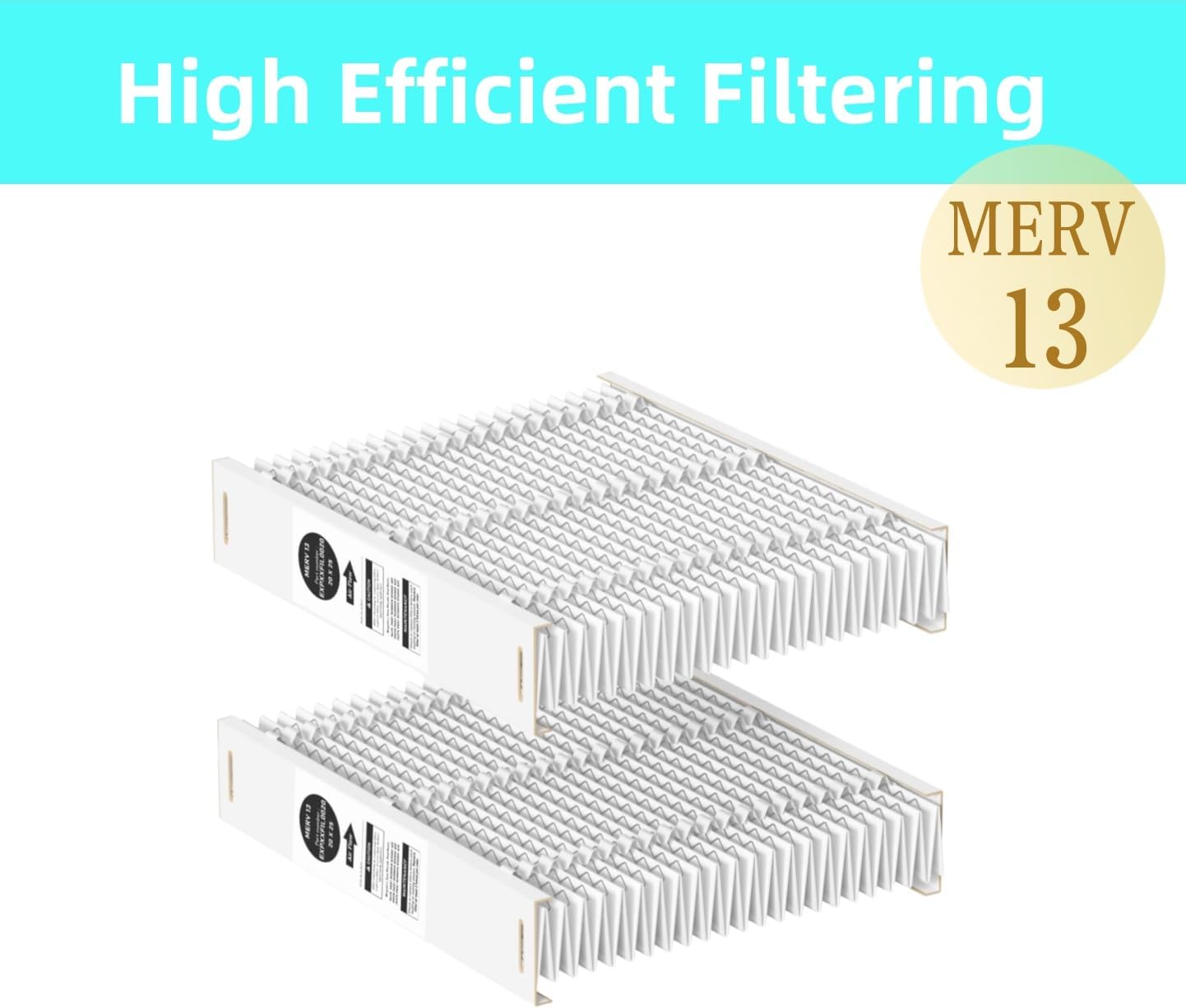 2 Packs EXPXXFIL0016 Merv 13 16x25 Filter Media Compatible with Bryant/Carrier EZ-FLEX EXPXXFIL0016 heating and cooling system, Part Number: EXPXXFIL0016