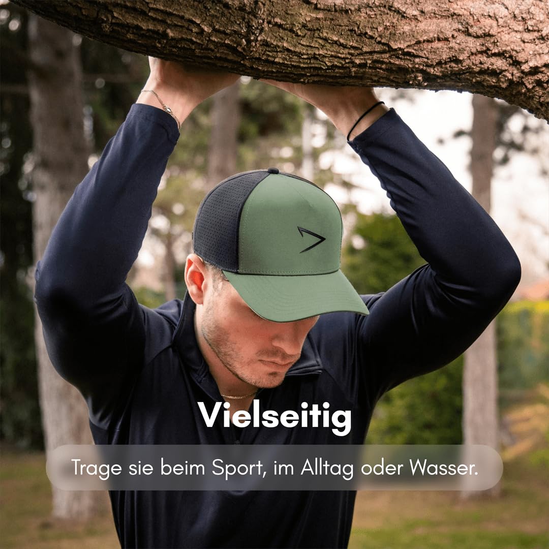apol Premium Cap - Cloud Trucker - 100% wasserfest, atmungsaktiv, langlebig, Qualität - Snapback - Schwarz Anthrazit Navy Oliv
