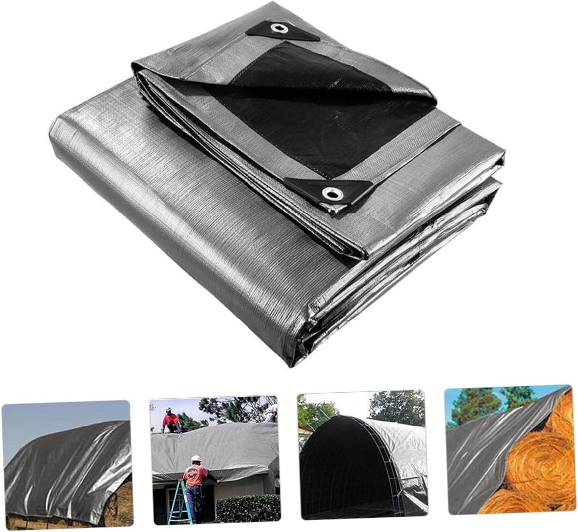 POPETPOP 1pc Thickened Tarpaulin for Outdoor Use Sun Tarp Plant Cover for Camping Fishing and Garden Furniture Pe Material