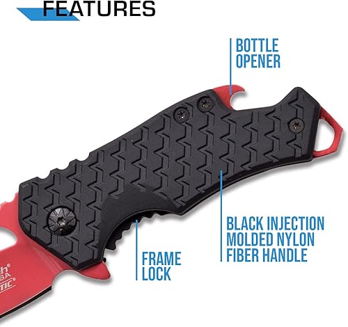 Miniatura 17 de MTECH USA - Navaja plegable con apertura asistida por resorte Cerveza Lager