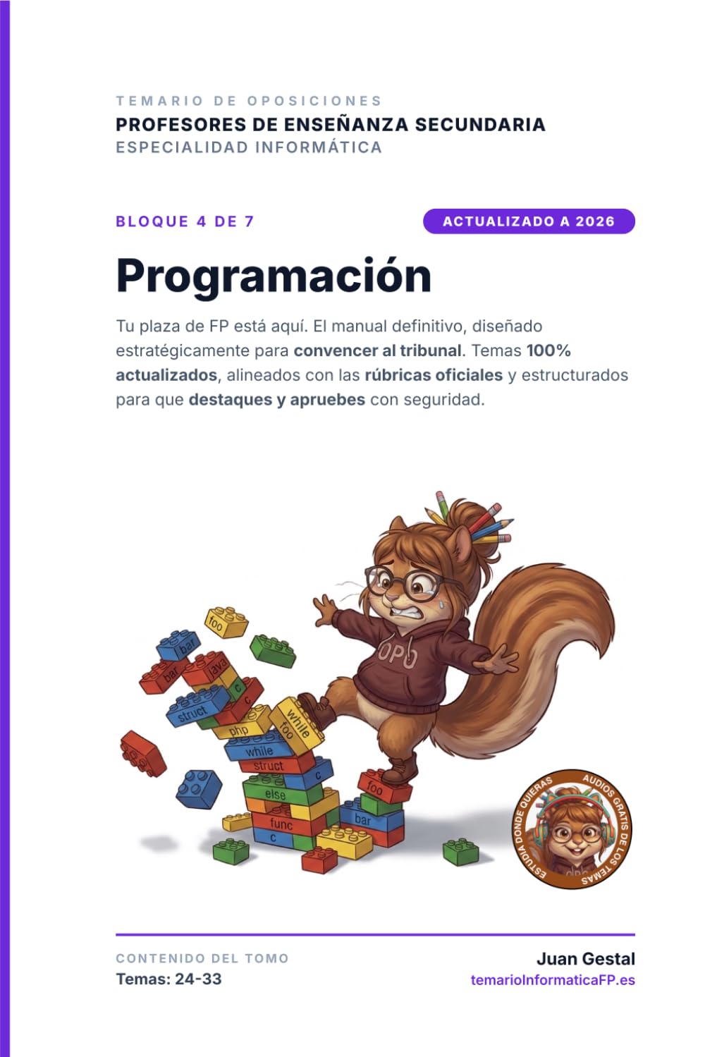 Bloque 4: Programación: Temario Oposiciones Informática FP y Secundaria (PES) | temarioinformaticafp.es (temarioinformaticafp.es - Temario oposiciones ... Secundaria y FP (PES): Asegura tu plaza)