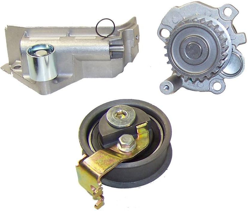 DNJ TBK800BWP Timing Belt Kit with Water Pump for 1999-2006 Audi, Volkswagen A4, A4 Quattro, Beetle 1.8L L4 20V DOHC 1781cc