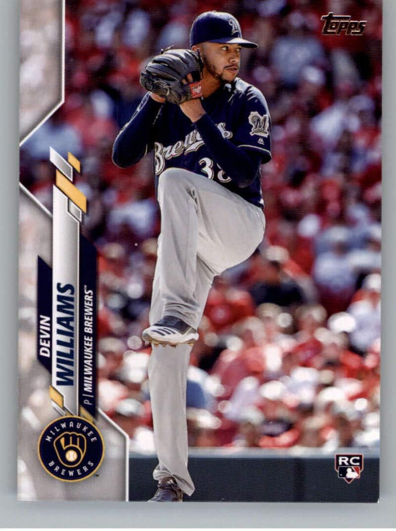 2020 Topps Update Series 3 Baseball #U-113 Devin Williams RC Rookie Milwaukee Brewers Official MLB Trading Card