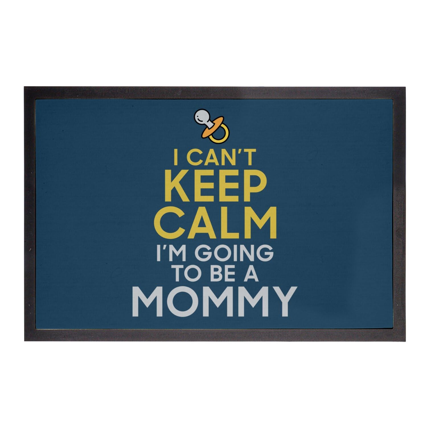 Paillasson Bleu I Can't Keep Calm Tapis Entrée Humour Maman 75x50cm