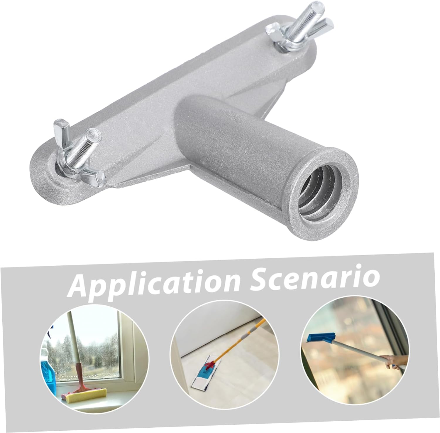 5pcs Broom Handle Bracket Adapter with Mounting Brackets for Connection Thread Tip Efficient Cleaning for Brooms and Mop Handles