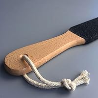 Vista 3 de 3pcs Beech Wood Foot Scraper Callus Remover Double-Sided Feet File Pedicure Tool for Hard Skin Removal and Heel Care at Home