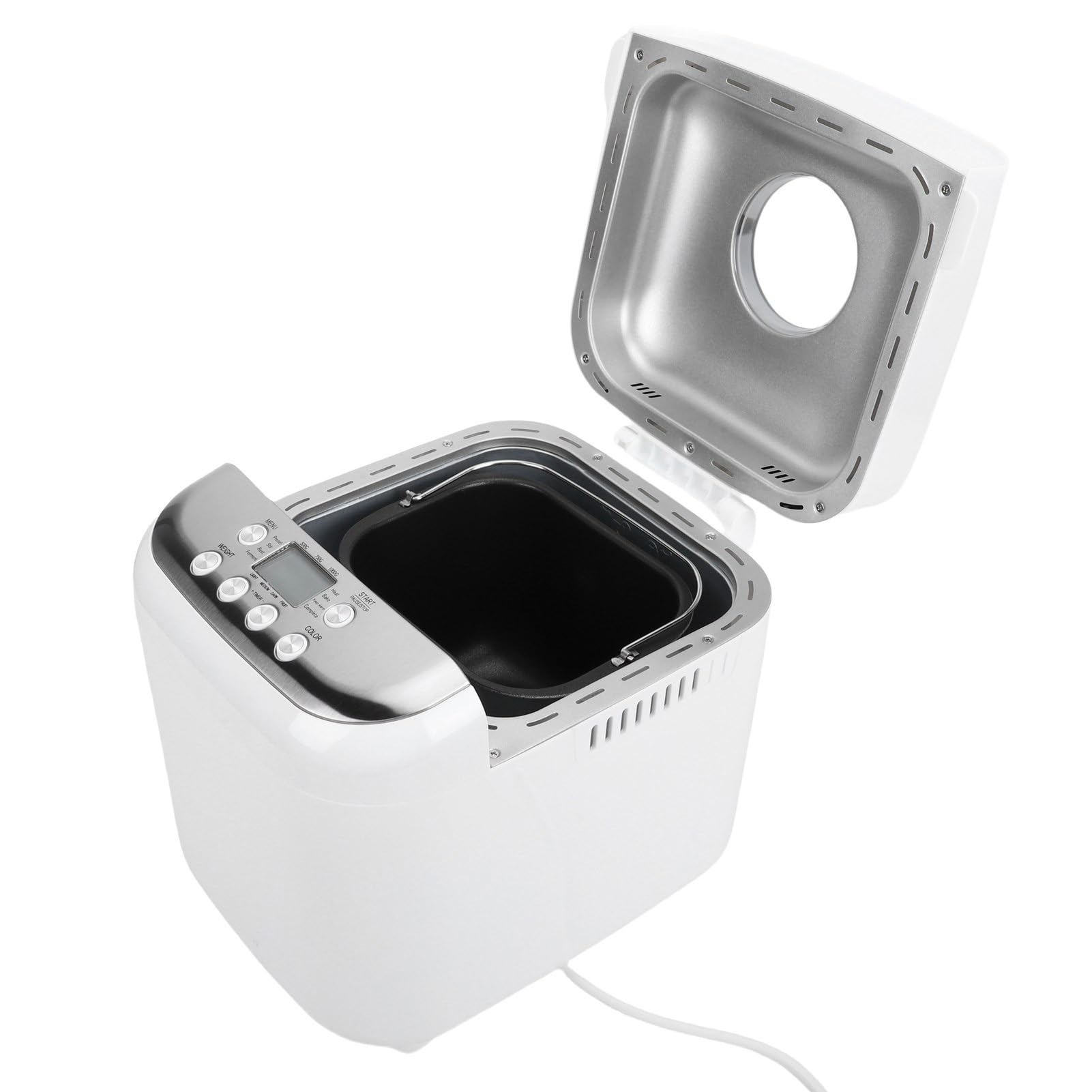 Machine à Pain Programmable Efficace 600W, Antiadhésive pour la Cuisine Domestique, 3 Tailles de Pain pour Toutes les Occasions (Prise UE)
