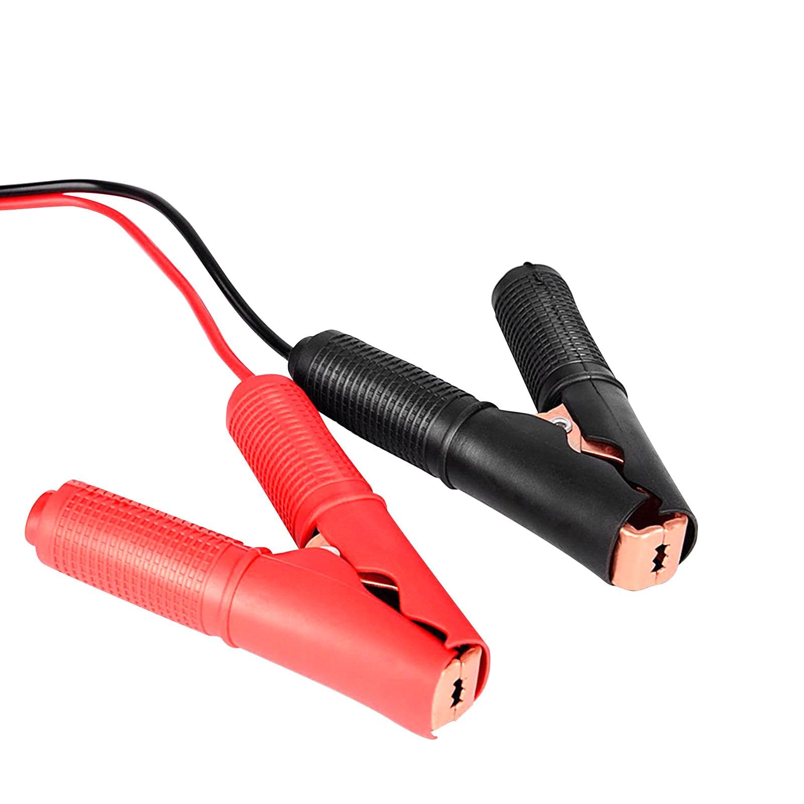 Lot de 5 pinces crocodiles pour câble de batterie de voiture - Fusible 30 A - 1 m