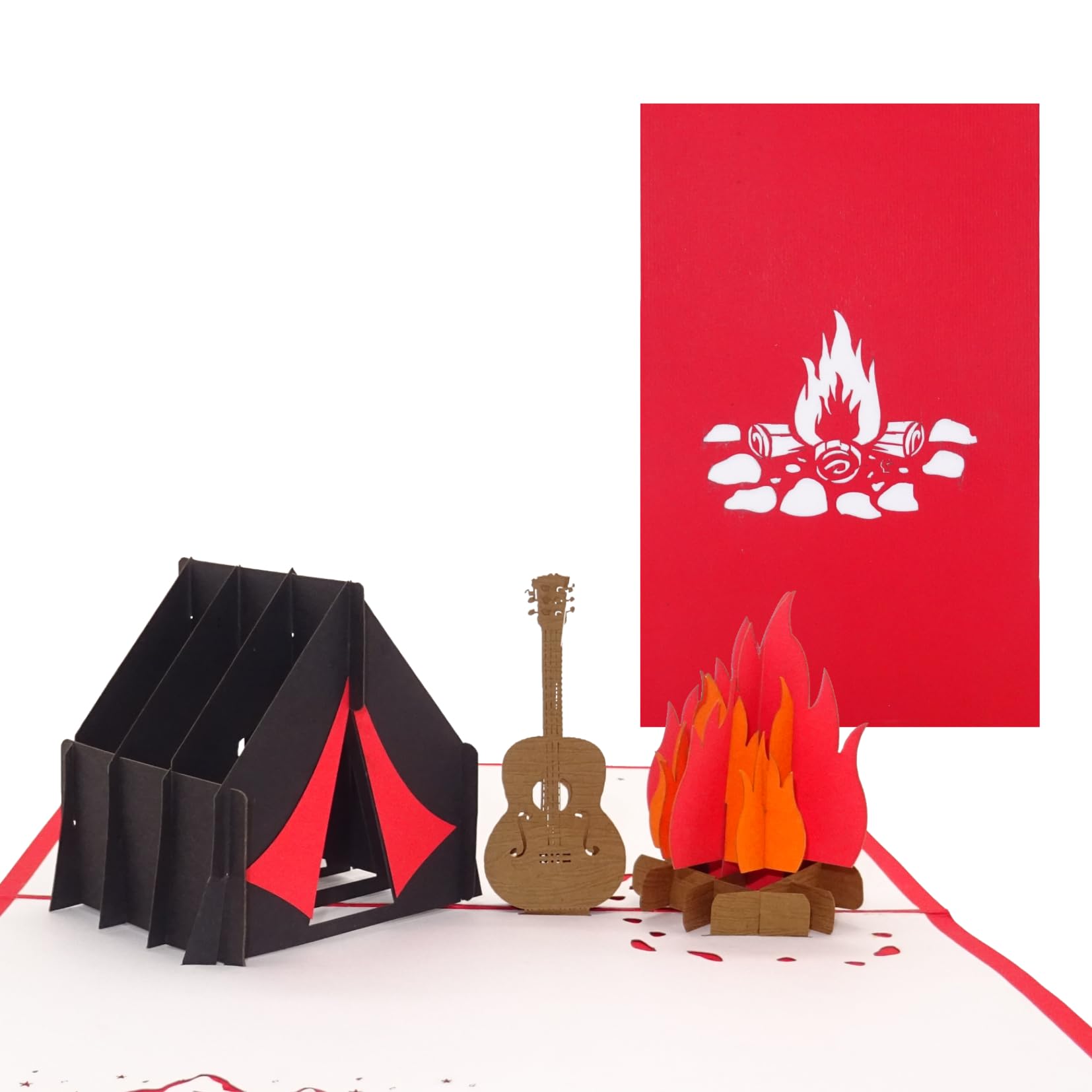 lagerfeuer zelten Pop Up Karte Camping Original Bundeswehr Schlafsacküberzug in v3 Annexe Room:Not Required