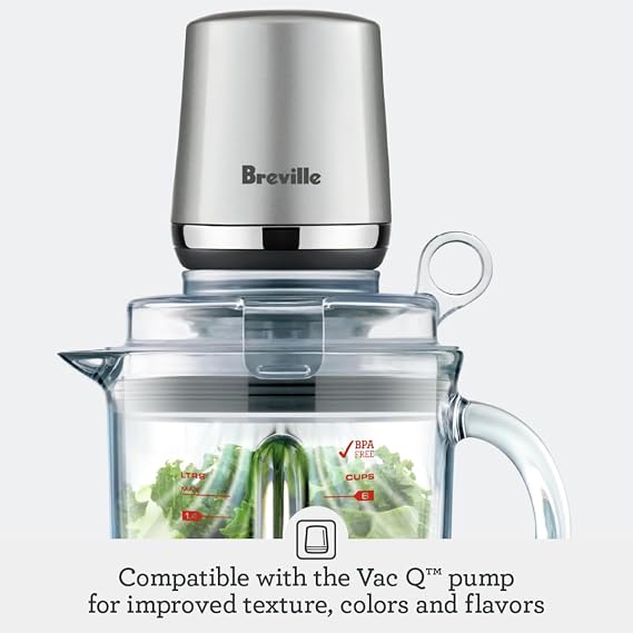 Breville BBL620BTR Fresh and Furious Blender, Black Truffle | Blend smoothies and crush ice with a high-torque motor, multiple speed settings and easy auto-clean functionality