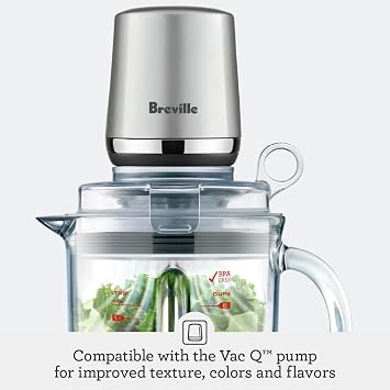 Breville BBL620BTR Fresh and Furious Blender, Black Truffle | Blend smoothies and crush ice with a high-torque motor, multiple speed settings and easy auto-clean functionality