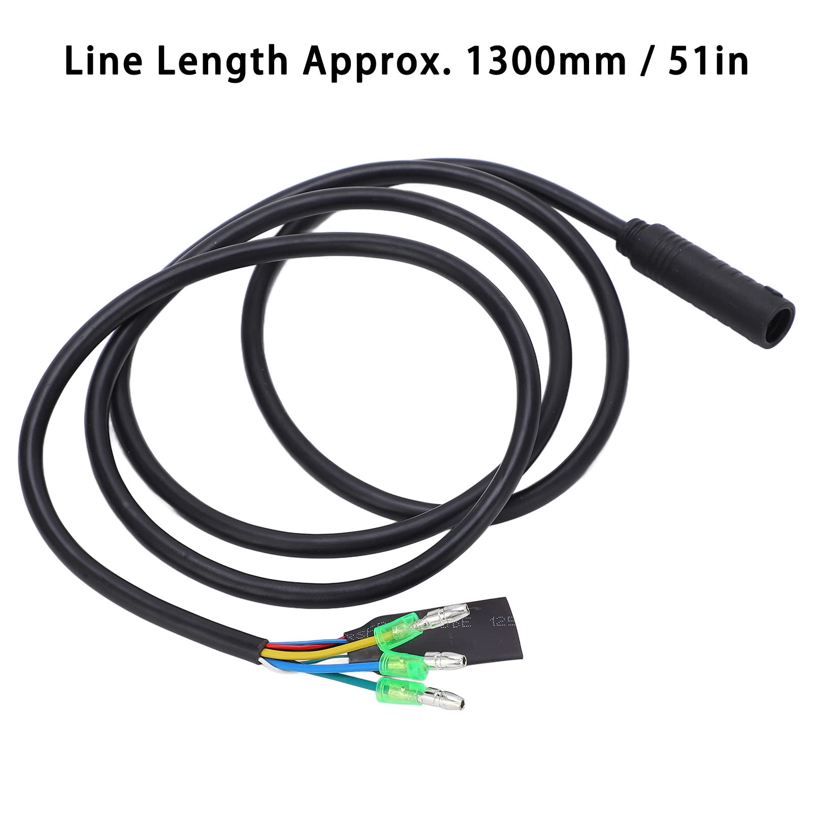 BuyWeek Cavo di Prolunga Motore E-Bike, 1300mm in ABS con Femmina Impermeabile Spina a 9 Pin