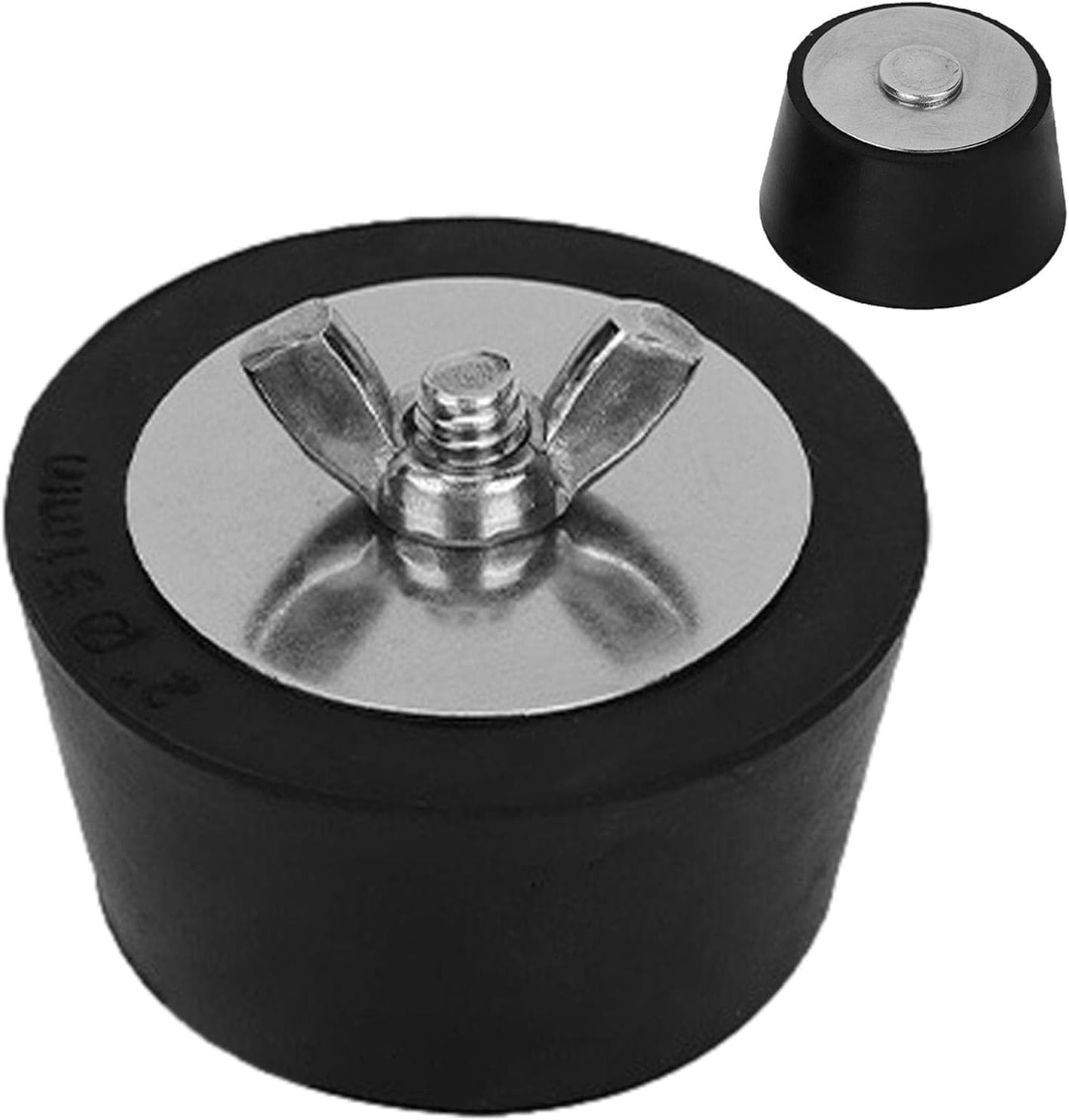 2 szt. korek do zimowego basenu, gumowa wtyczka do basenu, zimowa wtyczka rozszerzająca z metalowymi śrubami do basenów naziemnych (51 mm)