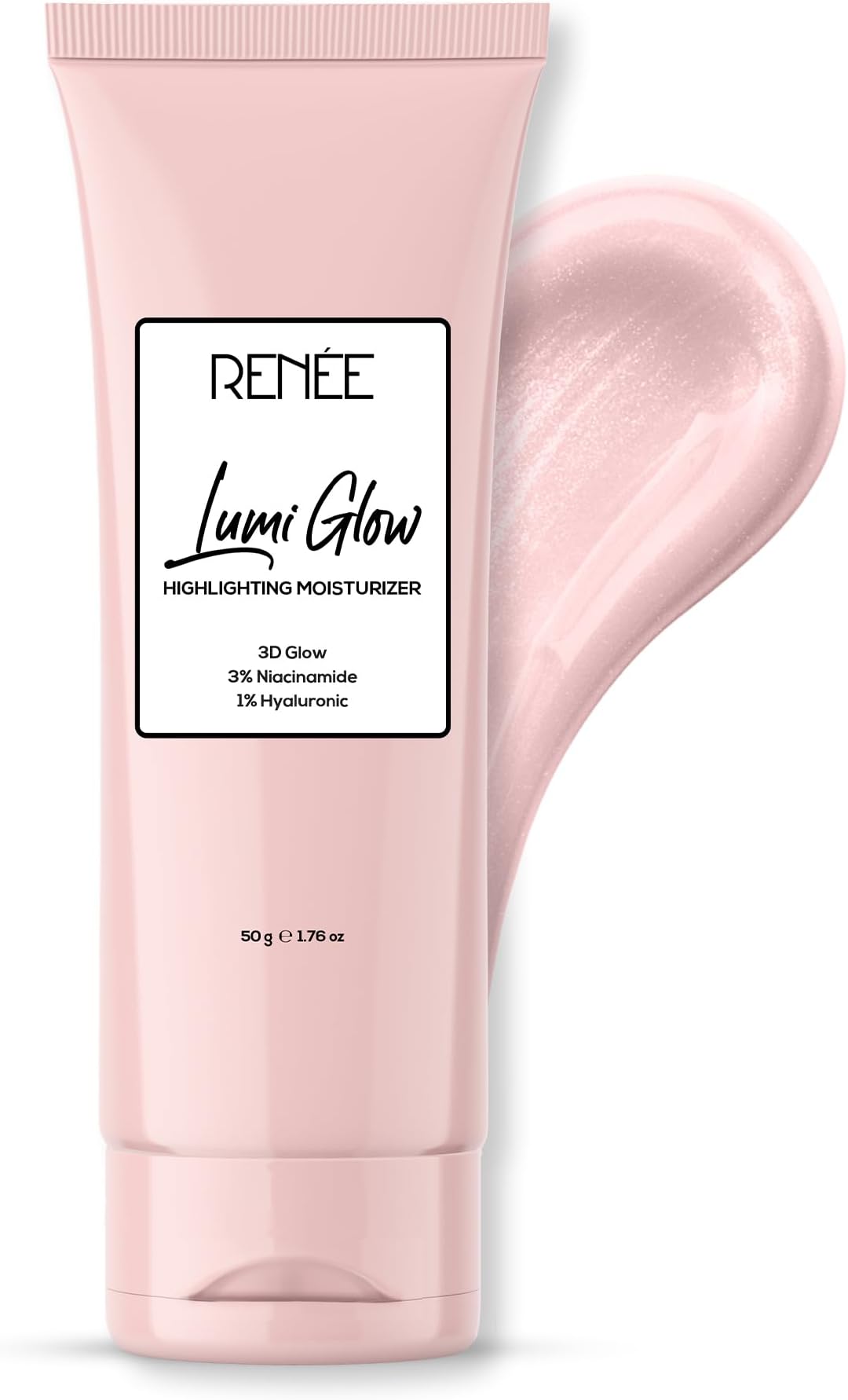RENEE Lumi Glow Highlighting Moisturizer, Enriched with 3% Niacinamide & 1% Hyaluronic Acid, Prevents Photoaging & UV Damage, Reduces Pigmentation, Fine Lines & Wrinkles, Non-Sticky Glowing Skin