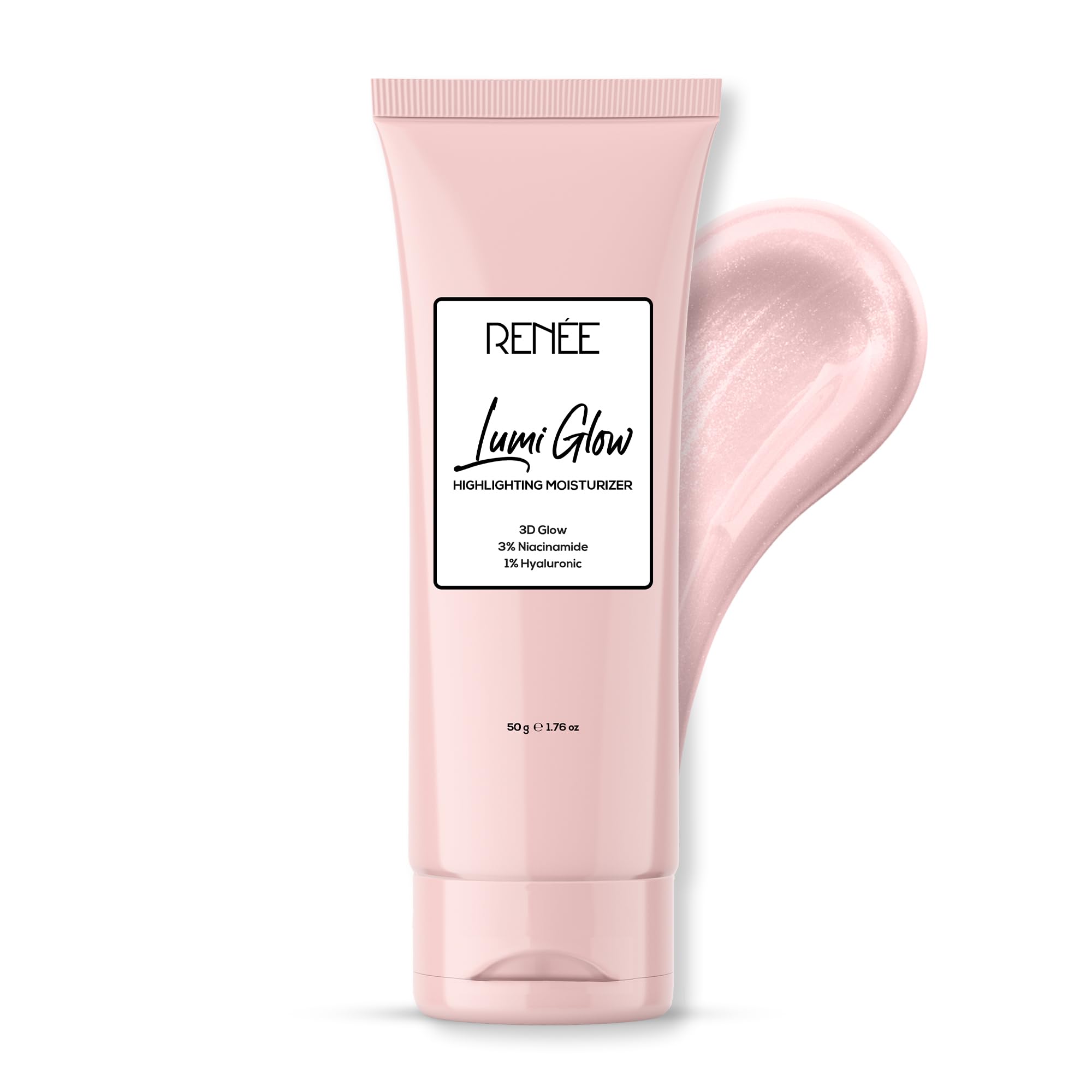 RENEELumi Glow Highlighting Moisturizer, Enriched with 3% Niacinamide & 1% Hyaluronic Acid, Prevents Photoaging & UV Damage, Reduces Pigmentation, Fine Lines & Wrinkles, Non-Sticky Glowing Skin