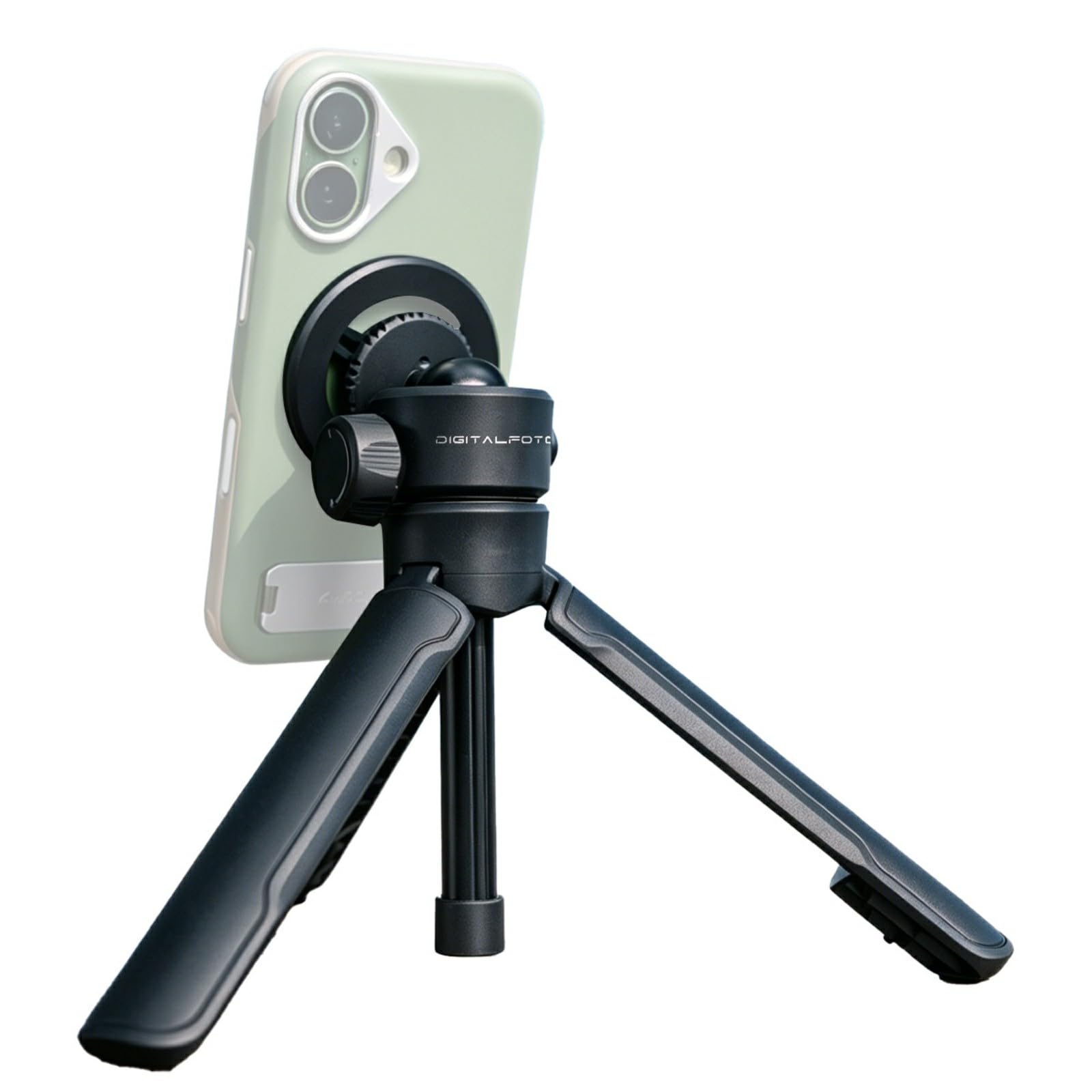 POP-4 Trépied de table à ouverture automatique et perche à selfie pour smartphones, appareils photo et cardans de poche, support magnétique pour téléphone, mini trépied avec tête sphérique à