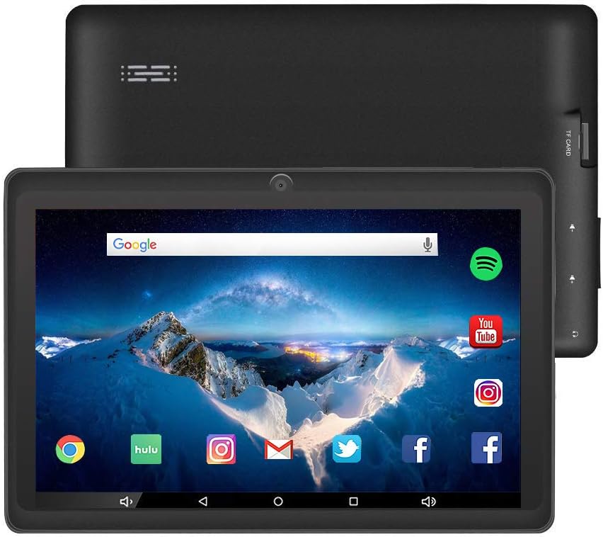 Tablet 10.1 Inch Android 10 Tablets with 16GB WiFi, Bluetooth, GPS, Quad Core, HD Touchscreen (Black)
