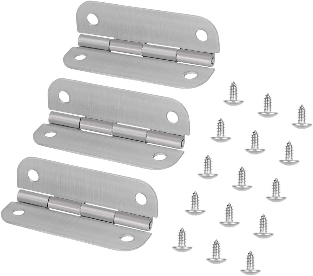 AIEVE Cooler Hinges for Igloo Cooler, 3 Pack Cooler Hinge Replacements Set with Screws, Heavy Duty & Hard to Break Stainless Steel Ice Chests Hinges, Cooler Accessories, Designed for Long-Term Use