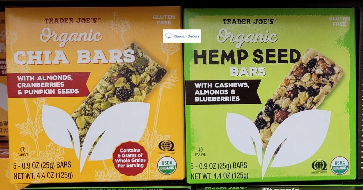 Trader Joe’s Organic Chia & Hemp Seed Bars, 4.4oz 125g