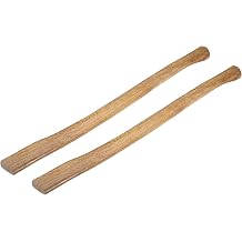 uxcell 35 Inch Wood Long Replacement Handle Curved Replaceable Handle for Axe Hammer Oval Eye Oak Wood 2 Pack