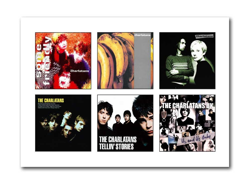 Libretto Designs The Charlatans Vinyl Albums Unframed Art Print Mini Poster