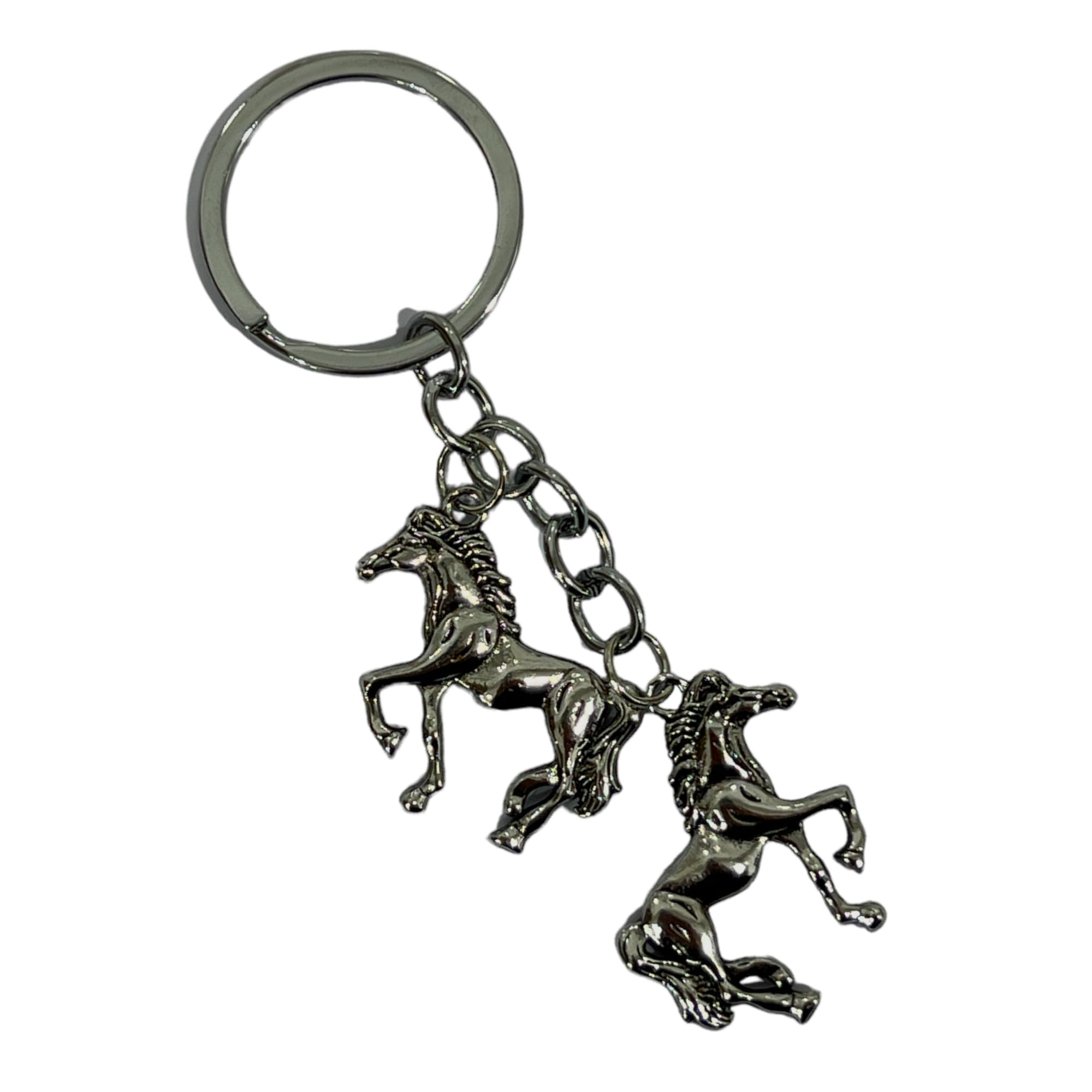 AUGEN Premium Horse 2 Stainless Steel Keychain Metal For Gifting With Key Ring Anti-Rust (Pack Of 1)-image-43