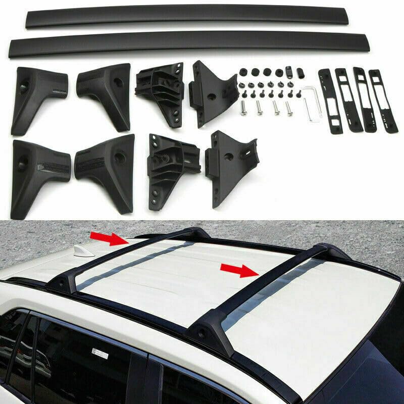 for Toyota RAV4 2019-2024 Roof Rack Rails Black Roof Rack Side Rails Luggage Carriers Cargo Racks Car Accessories 1 Set