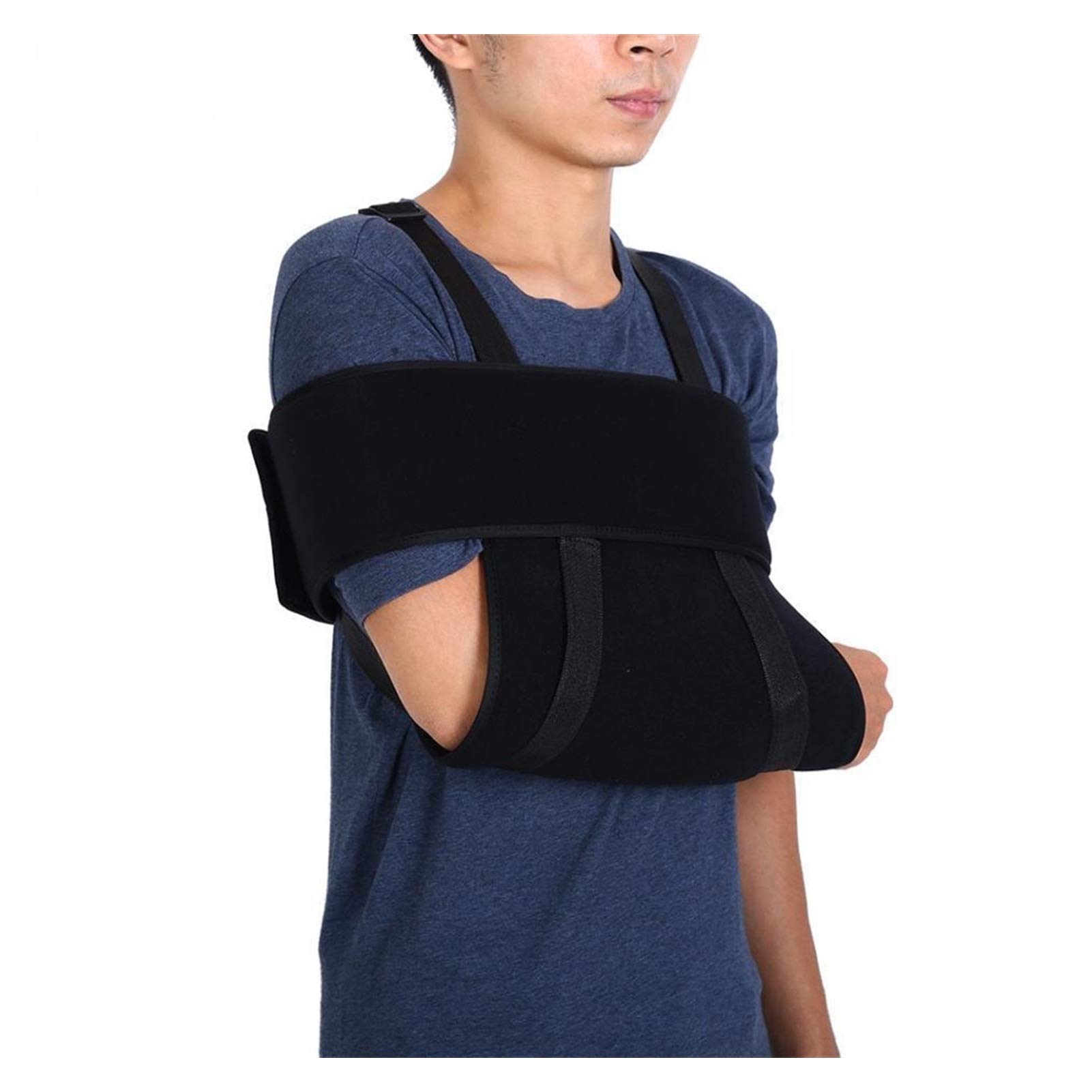 Saddpa Dsmyyxgs Adjustable Medical Arm Shoulder Sling Elbow Support Immobilizer Brace Broken Fractured Arm Strap Injury Sprain Arm Brace Sling (Size : Large)