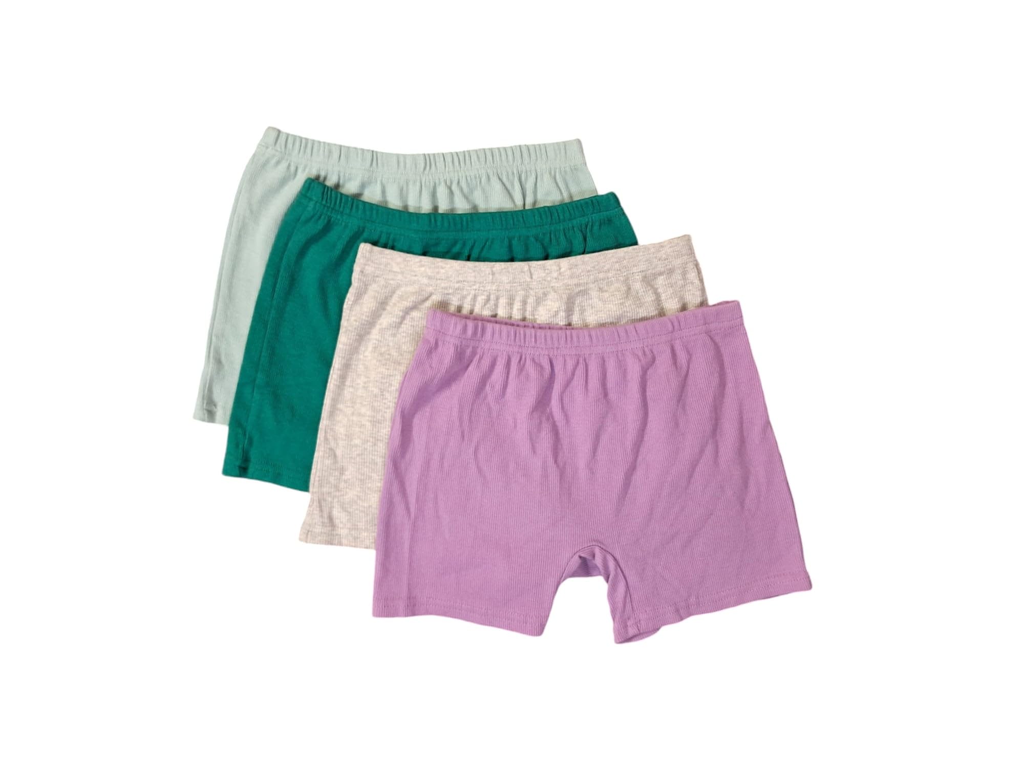 Stretchable Cotton Fabric Boyshort Panties for Women – Soft, Breathable, Multicolor Seamless Underwear, 3XL Plus Size (Pack of 4)-image-0