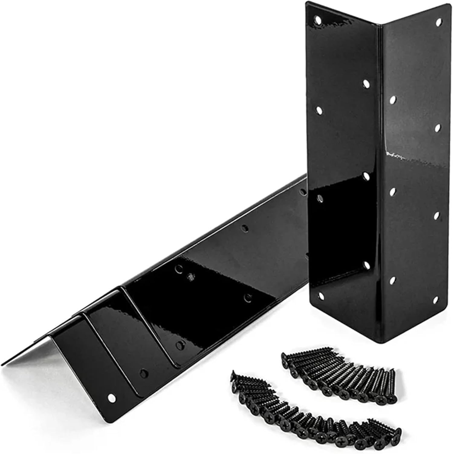 A44Z-Set of 8 Raised Garden Bed Corner Brackets for 20In-24In H Bed, Metal Garden Corner Bracket Resistant,Rust Metal Bed