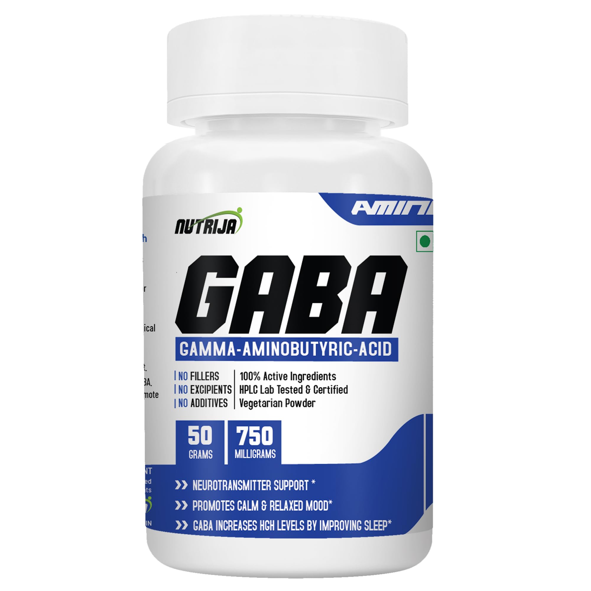 NutriJa GABA Powder - 100g | Gamma Aminobutyric Acid 750mg Supplement | Supports Calm Mood, Relaxation, Focus & Night-Time Routine | Pure Unflavoured Powder -133 Servings — Amazon image 8