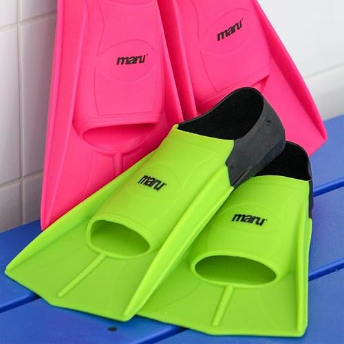 Miniatura 5 de MARU Aletas de entrenamiento, aletas de natación de silicona para patadas más fuertes y rápidas con mayor propulsión, utilizadas para entrenamiento,