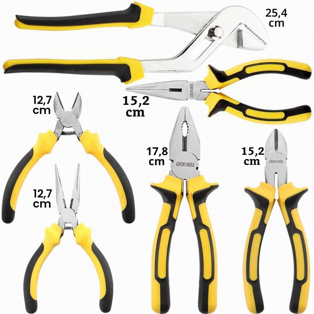 DOWELL - Ensemble d'outils pour propriétaire de 24 pièces, kit d'outils ménagers avec sac à outils portable