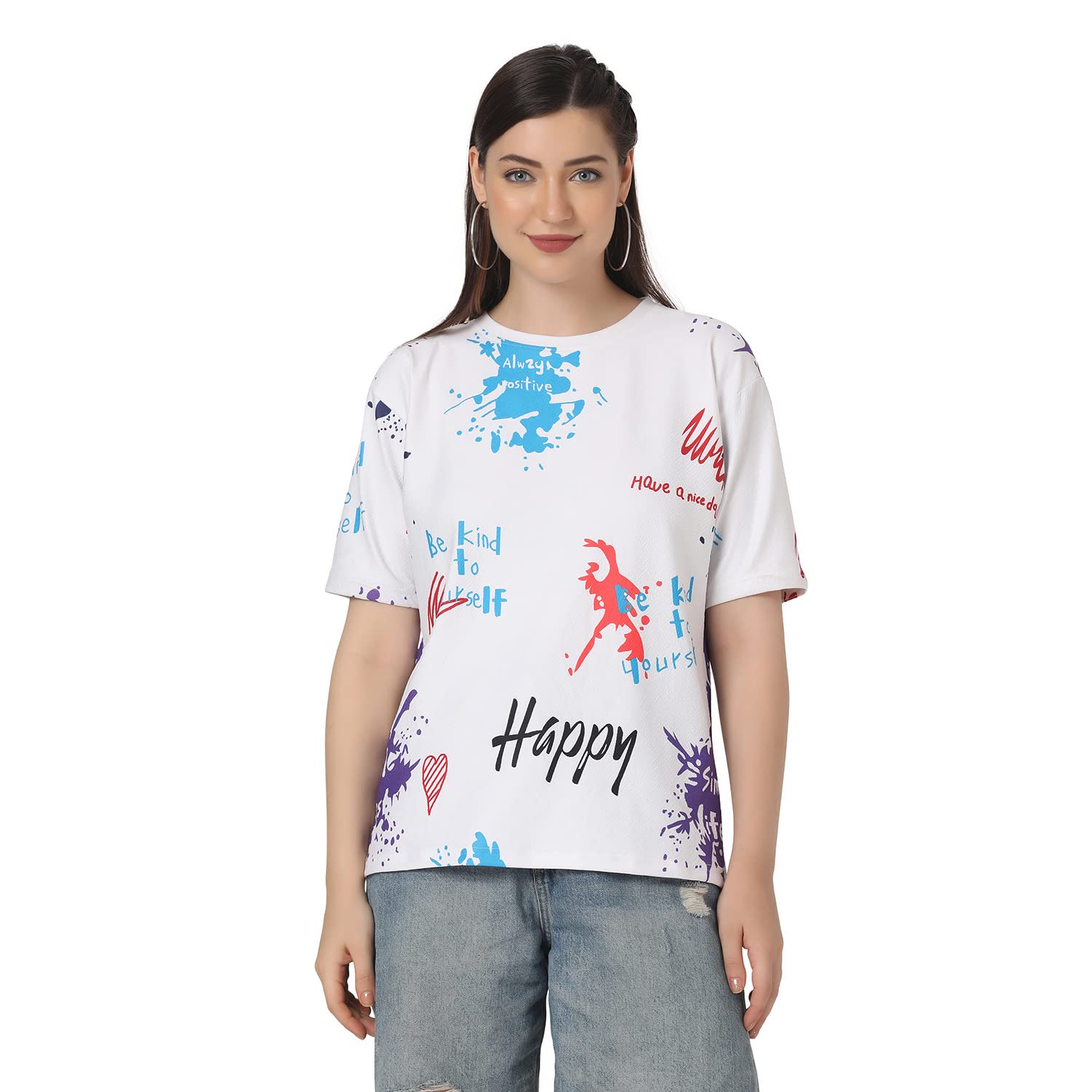 greciilooks T Shirt for Women | Women T Shirt | T Shirt Women | Casual Loose Fit | Oversized T Shirt for Women | T-Shirt for Women-picture-27