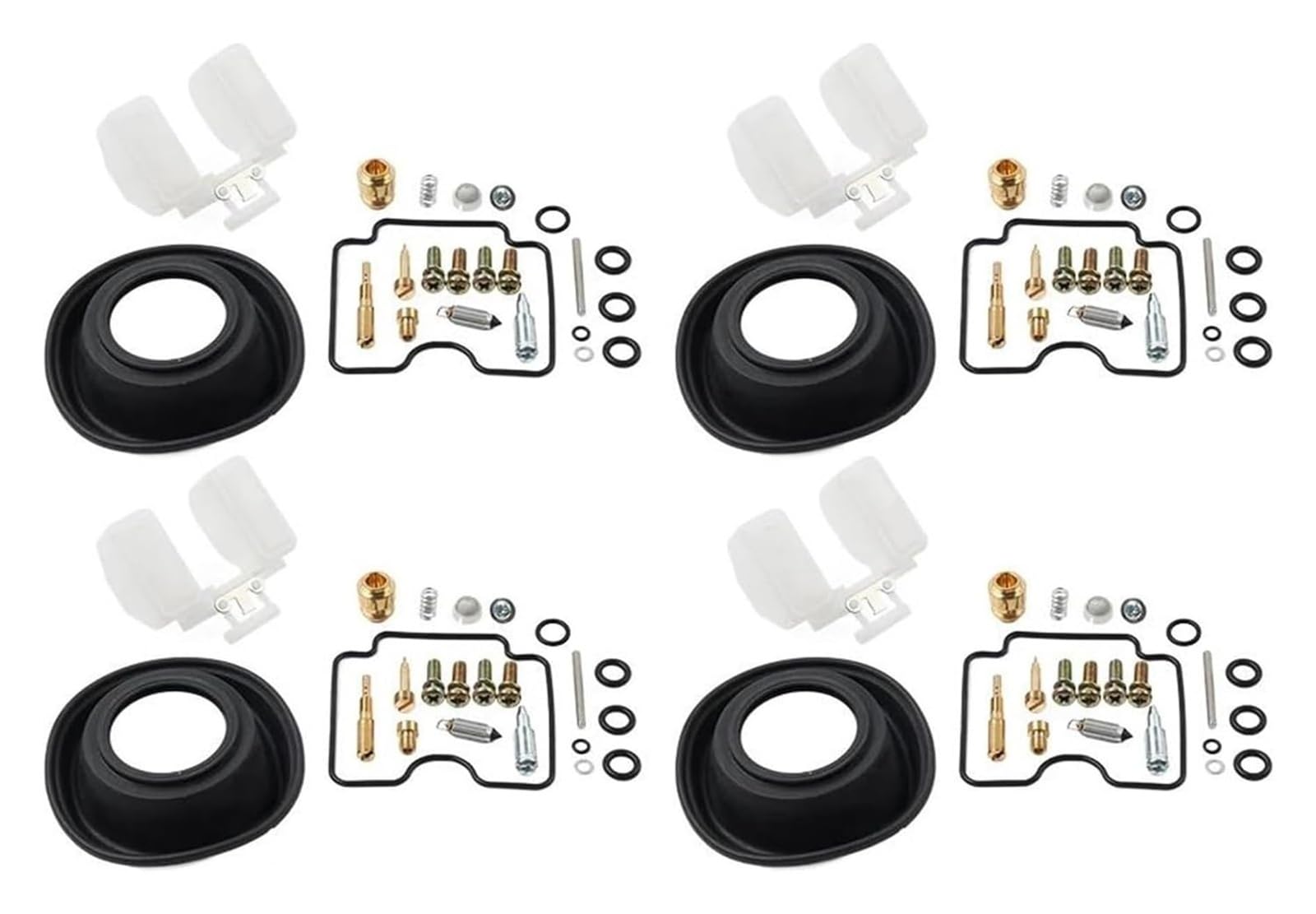 Kit De Réparation Carburateur Moto pour Suzuki pour Bandit 1200 GSF1200 GSF1200S 2001-2005, Joints Diaphragme, Lot 4 Carburateur Moto pour Moteur