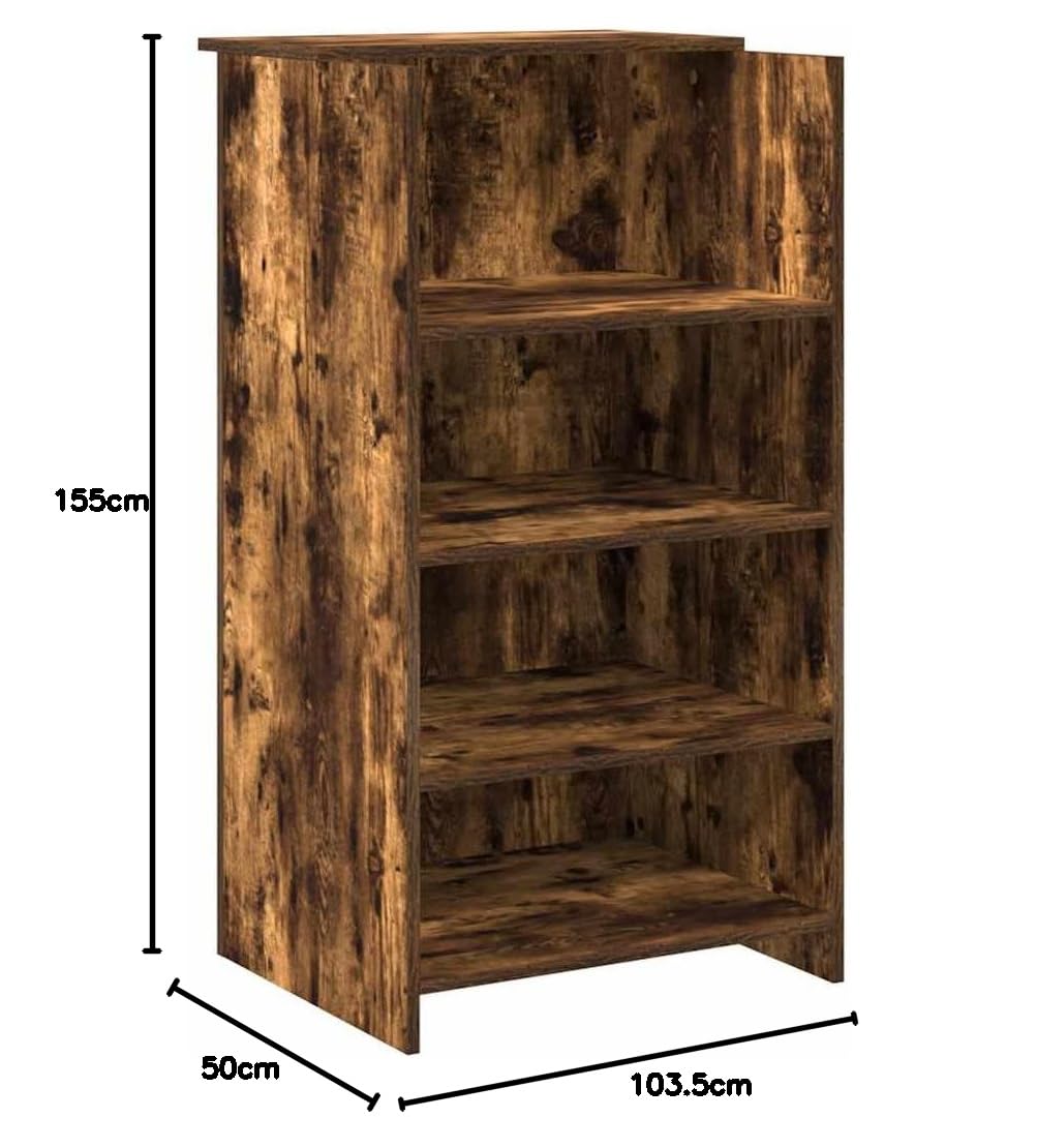 Reception - Banco di incenso, 155 x 50 x 103,5 cm, in legno con spazio di archiviazione, per ufficio, casa, ufficio, clinica, salone