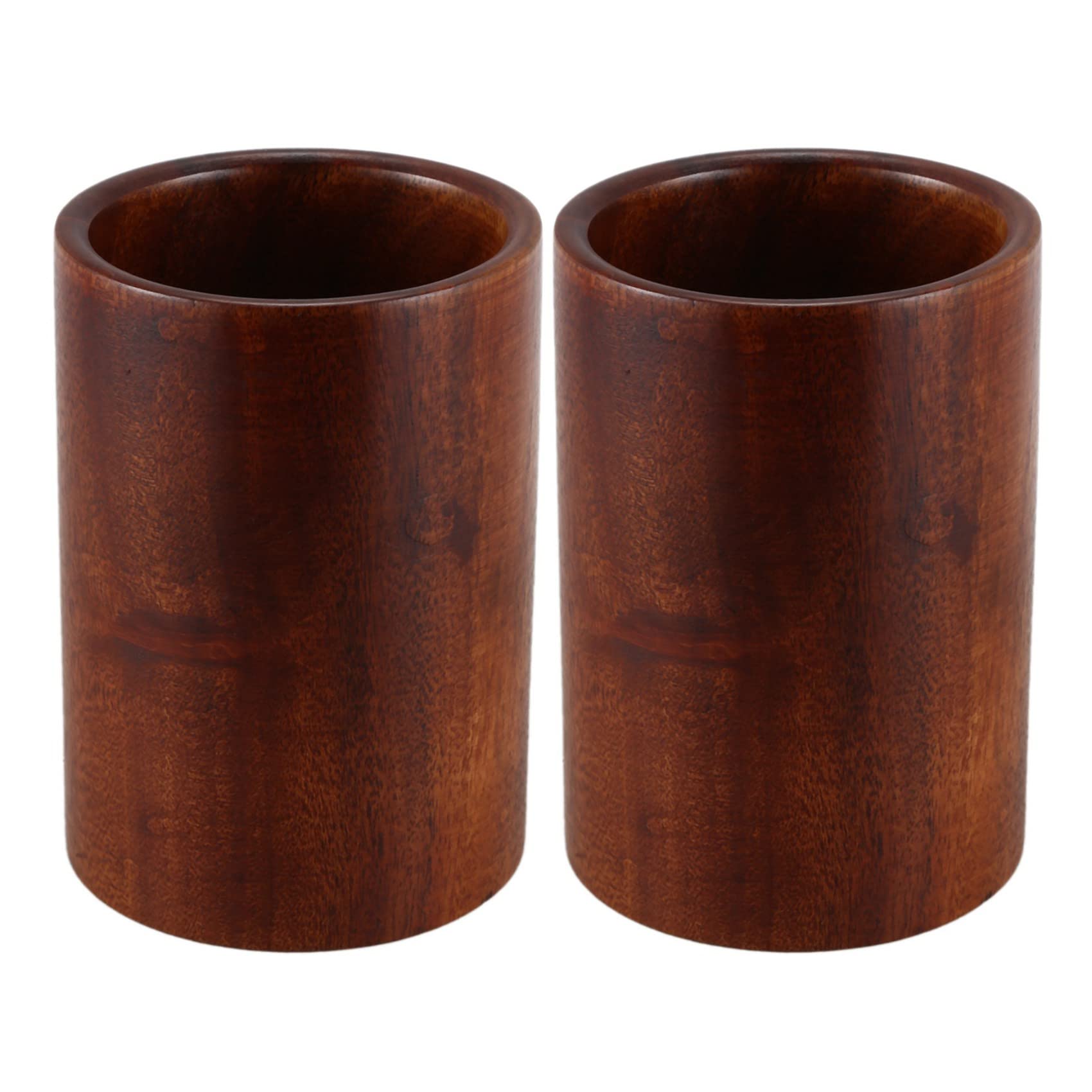Hndhbfgrt 2X Utensil Holder, Wooden Kitchen Cooking Utensils Holder for Spoons ,Spatulas, Countertop Dining Table Desk