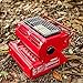 LKP Réchauffeur/Réchaud Au Butane 2 en 1, Réchauffeur De Camping en Céramique pour L'extérieur, Réchaud À Gaz pour Tente De Camping, Terrasse, Pêche, Randonnée (Color : Red)
