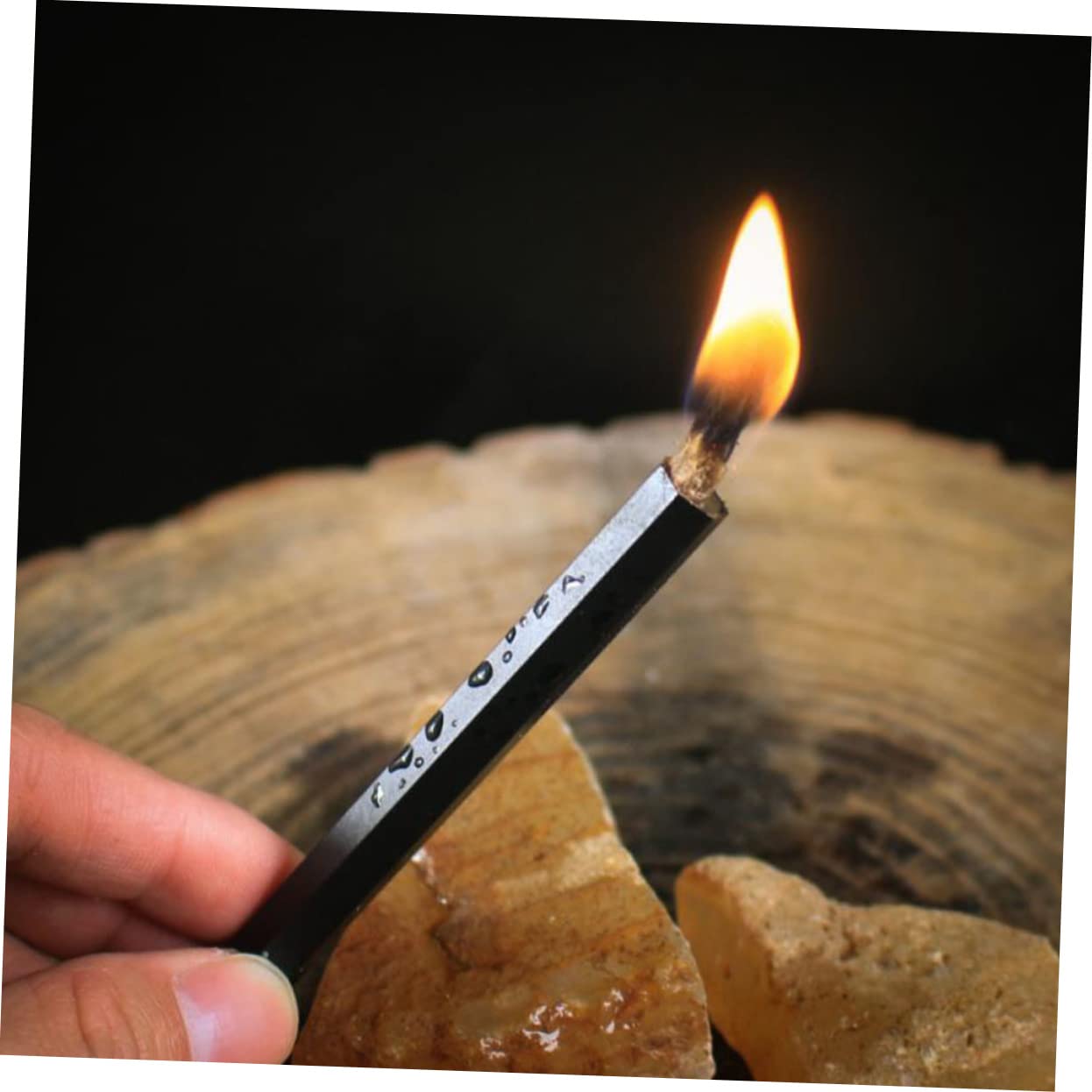 Sosoport 18stücke Teiliges Hanfseilanzündern Aluminiumrohr Camping-zubehör Für Grillen Und Notfälle