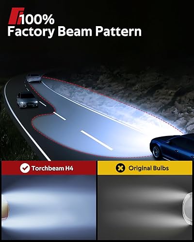 Miniatura 3 de Torchbeam Bombilla LED D1SD1R para faros delanteros de 22000 lúmenes, 8000 K azul hielo de 45 W de repuesto de bombillas de xenón, bombillas HID