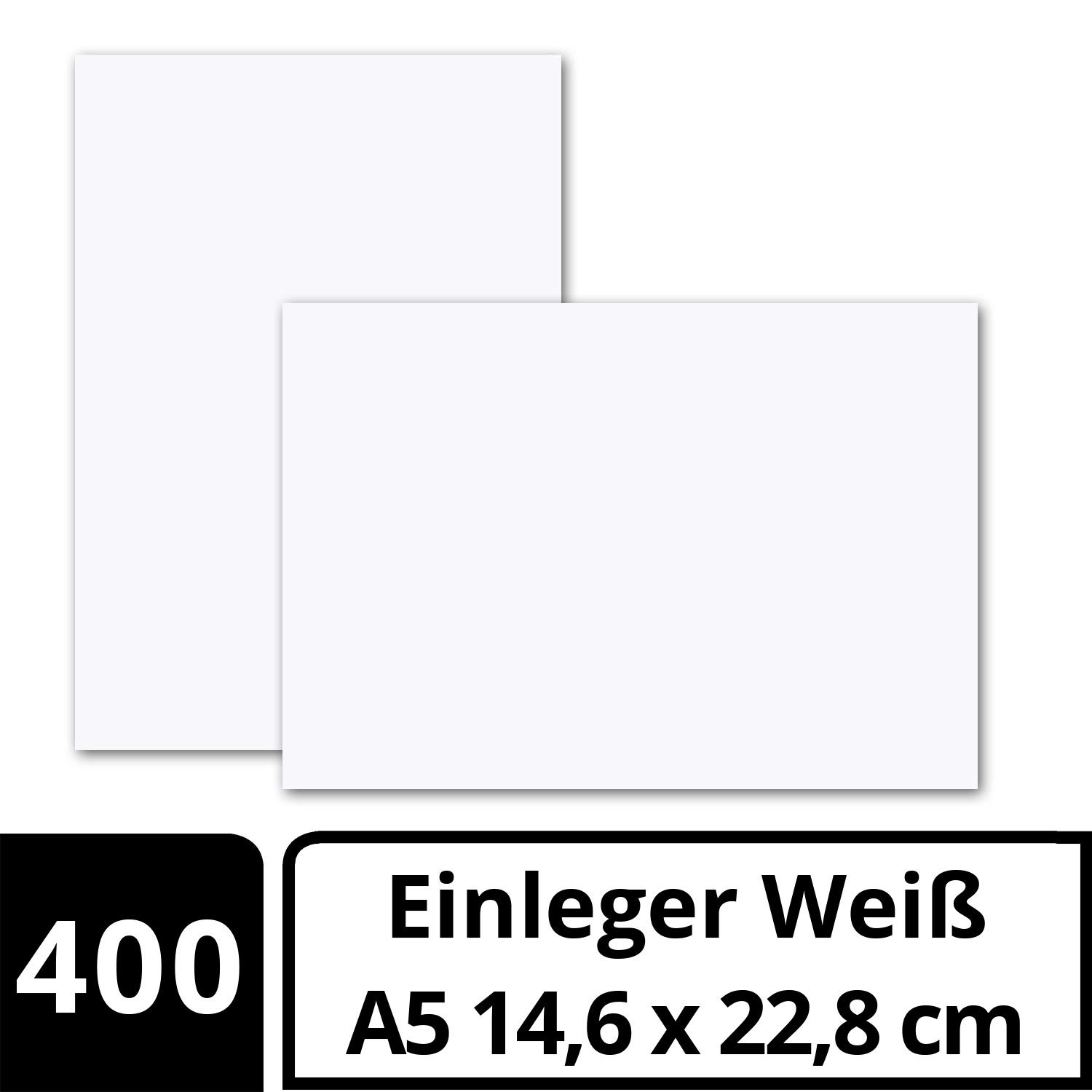 Gustav Neuser® prosty papier do kartek składanych w formacie A6 – jasny biały – 146 x 228 mm (14,6 x 22,8 cm) – bez zagięć – wysokiej jakości papier matowy