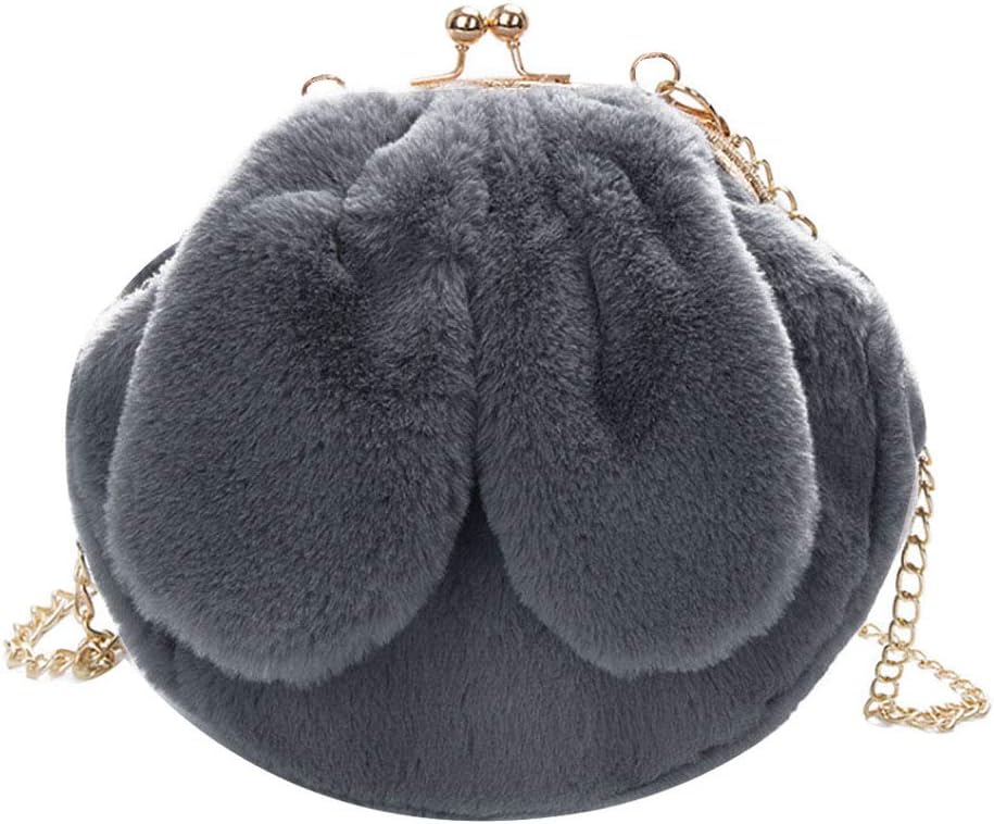 Buddy Bucket Bag Women Faux Fur Drawstring Handbag Crossbody Shoulder Purse