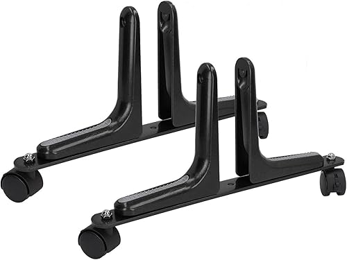 MYOYAY Paquete de 2 soportes para pantalla divisora de habitación, pies divisores de habitación, rueda movible, pantalla de privacidad, soporte Negro