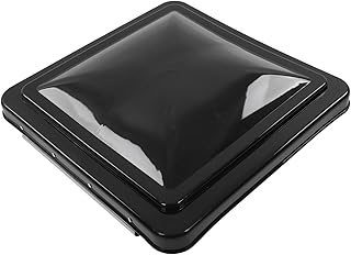 RV Roof Vent Cover, Motorhome Roof Vent Cover, 14.76 in Camper Vent Cover Vent Lid Replacement for RV, Trailer, Camper, Motorhome, Energy Saving, Rain Bloking Design (Black)