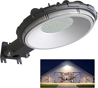 LED Barn Light, Dusk to Dawn Outdoor Lighting with 80W 10000LM 5000K Daylight, IP65 Waterproof Area Street Light for Farmhouse Barns Garage Yard Warehouse Outdoor Security Lighting