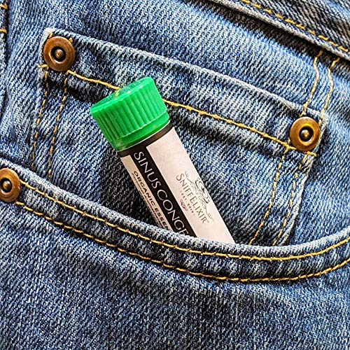 Sinus Relief Aromatherapy Nasal Inhaler - Relieves Severe Congestion, Pressure, Pain, Stuffy Nose - Open Sinuses & Breathe Right - Undiluted Organic Essential Oil Blend Diffuser Sniffer Stick #TOP5